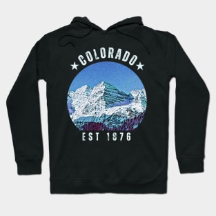 Colorado Retro Vintage Mountains Hoodie